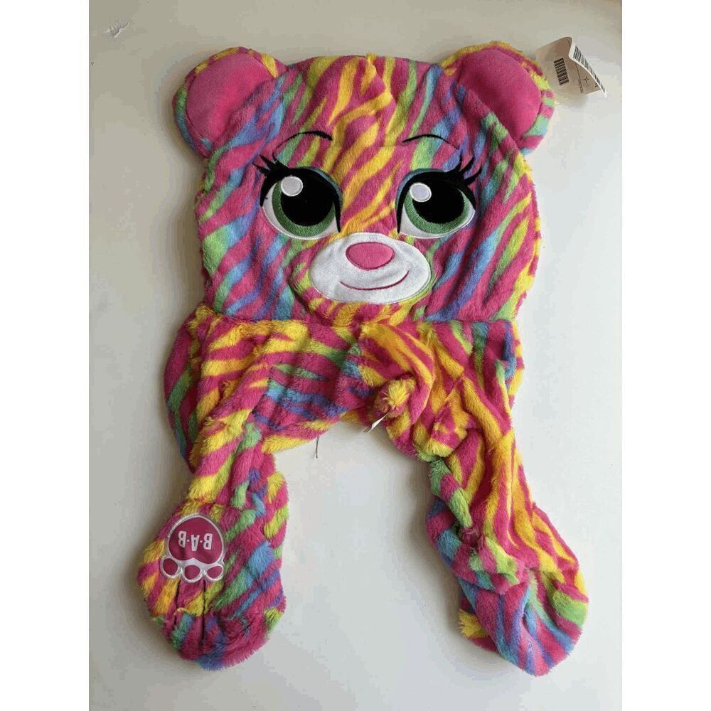 Build a Bear Rainbow Tiger Sit Up Pillow